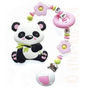 Beisskette mit Pandabär Beissanhänger
